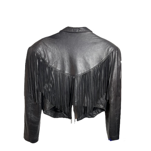 Black Fringe Jacket