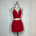 Red Halter Set