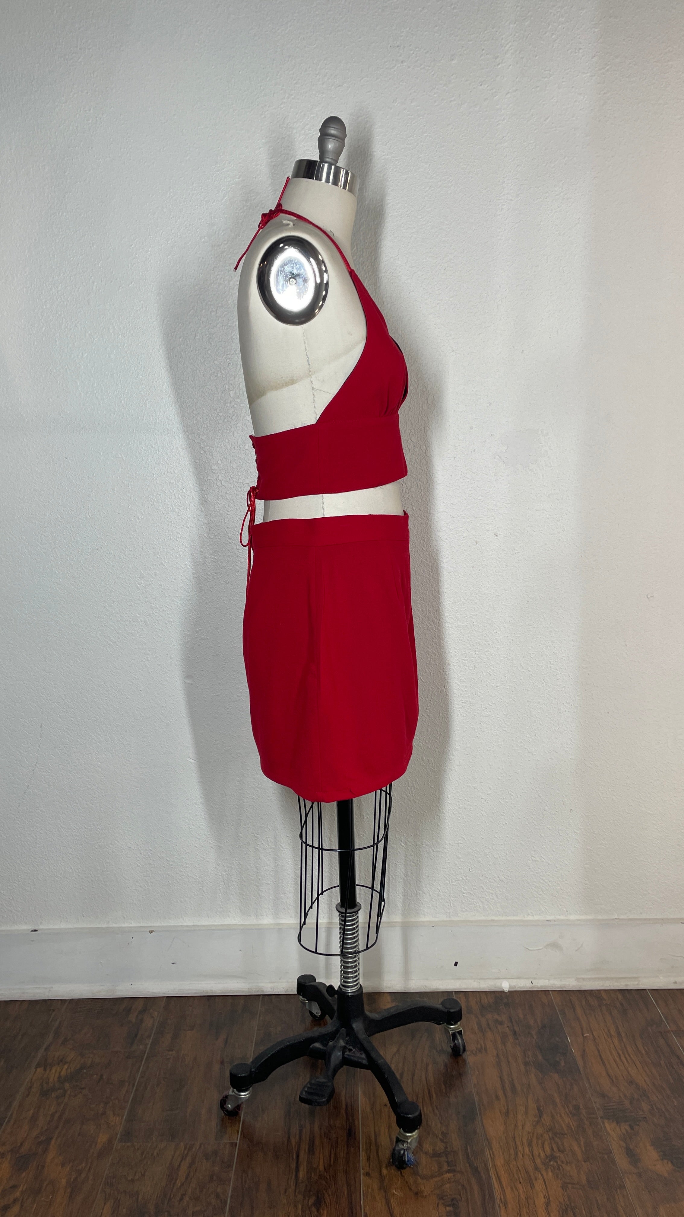 Red Halter Set