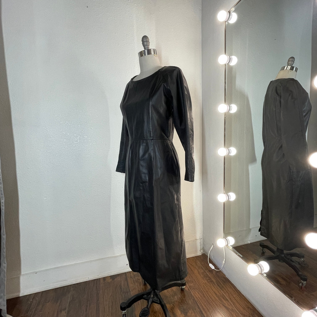Laurice Leather Dress- size 10